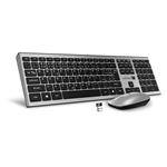 CONNECT IT Combo bezdrátová stříbrná klávesnice + myš, (+2x AAA +1x AA baterie zdarma), CZ + SK layout CKM-9010-SL