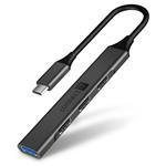 CONNECT IT USB-C hub, (1xUSB-A 3.0, 3xUSB-A 2.0), externí, ANTRACITOVÝ CHU-5050-AN