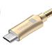 CONNECT IT Wirez Steel Knight Micro USB - USB, metallic gold, 2,1 A , 1 m CCA-3010-GD