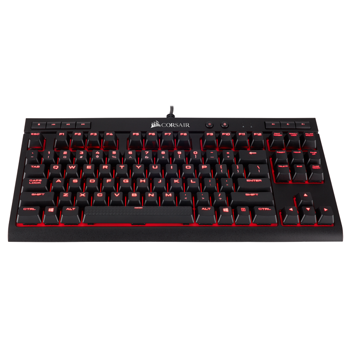 Corsair mechanická herná klávesnica K63, červené LED, Cherry MX Red, US CH-9115020-NA