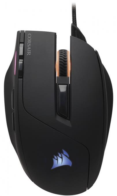 Corsair optická herná myš SABRE RGB, 10000 dpi, 8 tlačidiel, čierna CH-9303011-EU