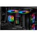 CORSAIR vodní chlazení iCUE H100i ELITE CAPELLIX, 240mm Radiator, Dual 120mm ML RGB Fans, Software Control CW-9060046-WW