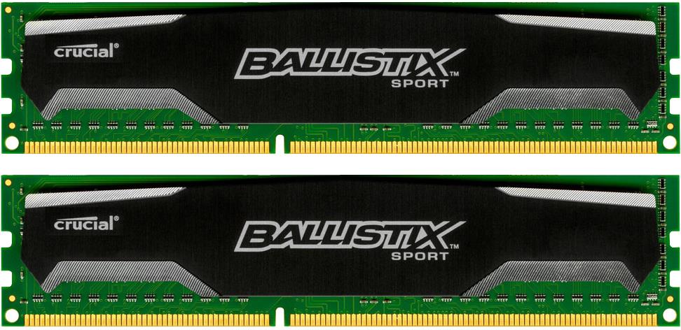 Crucial Ballistix sport 16GB (Kit 2x8GB) 1600MHz DDR3 CL9 UDIMM 1.5V BLS2CP8G3D1609DS1S00CEU