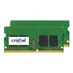 Crucial - DDR4 - 16 GB: 2 x 8 GB - SO-DIMM 260-pin - 2400 MHz / PC4-19200 - CL17 - 1.2 V - bez vyro CT2K8G4SFS824A