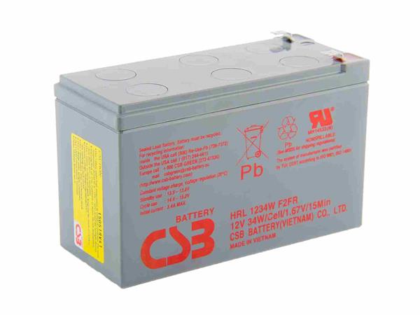 CSB 12V 9Ah olověný akumulátor HighRate (8 let) F2 (HRL1234WF2) PBCS-12V009-F2AHL