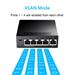 Cudy 5-Port Gigabit Metal Switch, 5 10/100/1000M RJ45 Ports, Desktop Metal Case, Power Saving, Plug & Play GS105