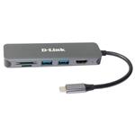 D-Link 6-in-1 USB-C Hub with HDMI/Card Reader/Power Delivery DUB-2327