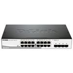 D-Link DGS-1210-16, 16-port 10/100/1000 Gigabit Smart Switch including 4 Combo 1000BaseT/SFP DGS-1210-16/E