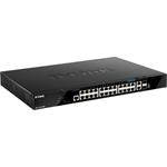 D-Link DGS-1520-28MP 20 ports GE PoE + 4 ports 2.5 GE PoE + 2 10GE ports + 2 SFP+ Smart Man. Switch DGS-1520-28MP/E