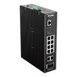 D-Link DIS 200G-12PS - Přepínač - řízený - 10 x 10/100/1000 (8 PoE+) + 2 x SFP - lze montovat na ko DIS-200G-12PS