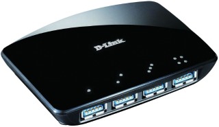 D-Link DUB-1340/E "4-Port Superspeed USB 3.0 HUB - Up to 5Gbps data rate - Connect up to 127 devices by cascading multi