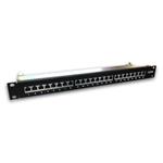 DATACOM 24p. Patch panel 19" STP CAT6A LSA 1U BK 3131