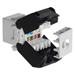 DATACOM Keystone RJ45 UTP CAT5E (DUAL) SLIM černý