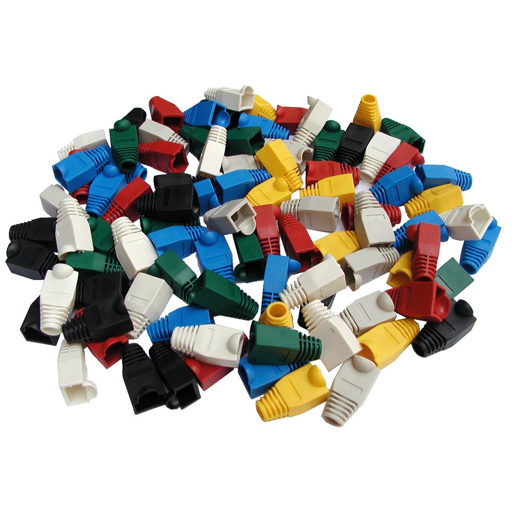 DATACOM Návlek pro plug RJ45 s bublinou žlutý - 100 pack