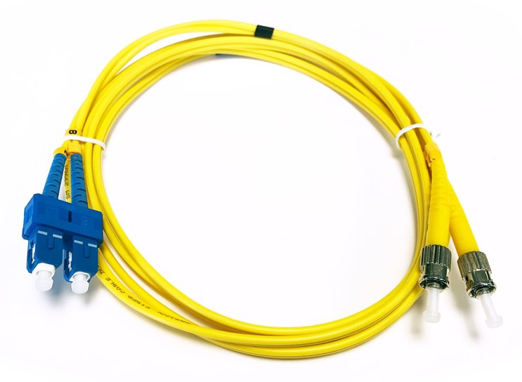 DATACOM optický patchcord ST-SC 09/125 SM 2m duplex 5441