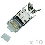 DATACOM Plug STP CAT7(6A) 8p8c- RJ45 drát (10ks) 4146