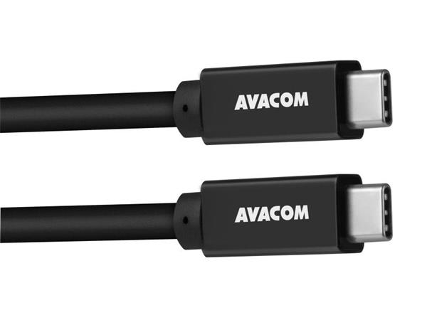 Datový a nabíjecí kabel USB Type-C - USB Type-C, 100cm, 60W E-Mark, černý DCUS-TPCC-10K60W