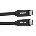 Datový a nabíjecí kabel USB Type-C - USB Type-C, 100cm, 60W E-Mark, černý DCUS-TPCC-10K60W