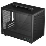 DEEPCOOL skříň CH160 / miniITX / USB 3.0 / USB-C / prosklená bočnice / držadlo / černá R-CH160-BKNGI0-G-1