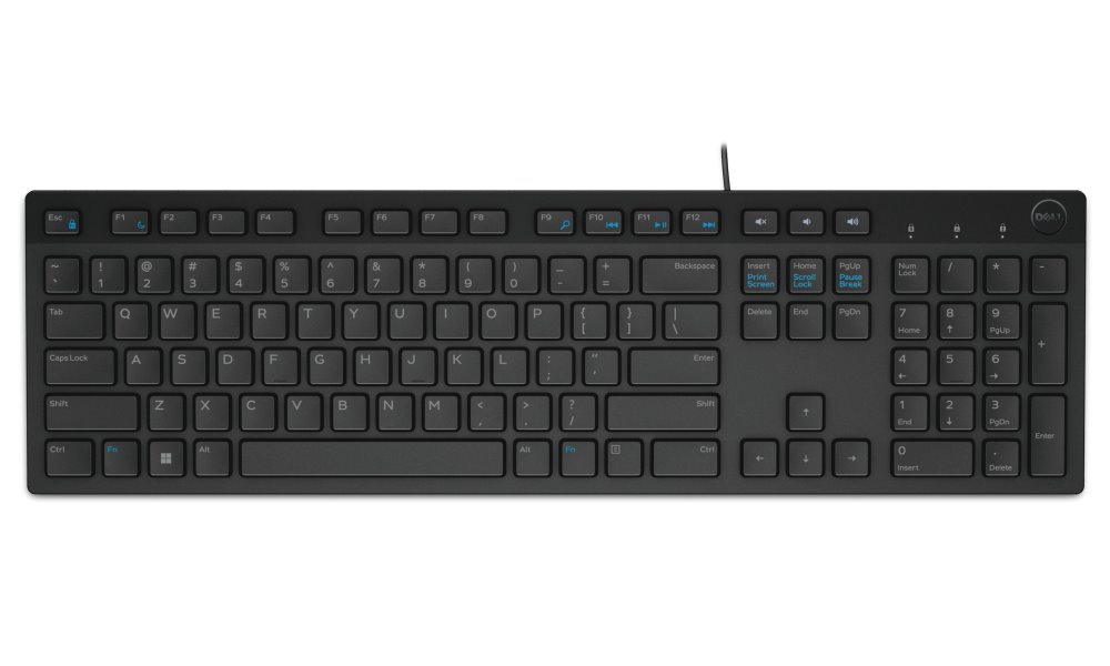 DELL klávesnice KB216/ multimediální/ Azerty/ Francouzská/ USB/ drátová/ černá 580-ADGU