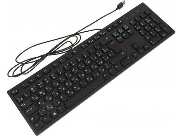 DELL klávesnice KB216/ multimediální/ britská/ UK/ USB/ drátová/ černá 580-ADGV