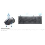 DELL Multi-Device Wireless Keyboard and Mouse - KM7120W - Czech/Slovak KM7120W-GY-CSK