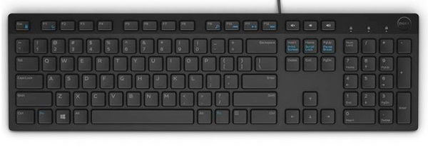 Dell Multimedia Keyboard-KB216 - German (QWERTZ) - Black 580-ADHE