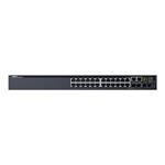 Dell Networking S3124, L3, 24x 1GbE, 2xCombo, 2x 10GbE SFP+ fixed ports, Stacking, IO to PSU airflow, 1x AC PSU 210-AIMQ