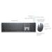 Dell Premier Multi-Device Wireless Keyboard and Mouse - KM7321W - Czech/Slovak (QWERTZ) KM7321WGY-CSK