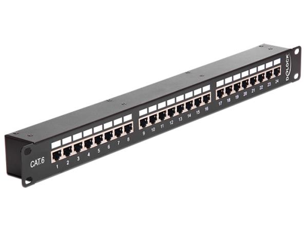 Delock 19” Coupler Patch Panel 24 Port Cat.6 43295