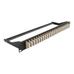 DELOCK, 193 Fibre Patch Panel 24 port LC Quad be 43400