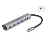 Delock 6 portový rozbočovač USB se 4 x zásuvkami USB Typu-A a se 2 x zásuvkami USB Type-C™ 64232