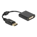 DELOCK, Adapter DisplayPort 1.1 male to DVI fema 61008