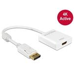 DeLOCK Adapter Displayport 1.2 male > HDMI female 4K Active - Nástroj pro převod videa - Parade PS1 62608