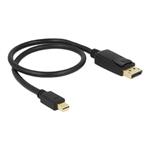 DeLOCK - Adaptér DisplayPort - DisplayPort (M) do Mini DisplayPort (M) - 50 cm - černá 83984