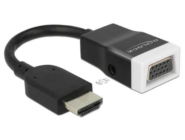 Delock adaptér HDMI-A samec > VGA samice s Audio 65587