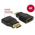 DeLOCK Adapter High Speed HDMI with Ethernet - HDMI Mini-C male > HDMI-A female 4K - HDMI adaptér - 65665