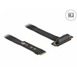 Delock Adaptér M.2 klíč M na PCIe x4 NVMe, pravoúhlý, s kabelem délky 20 cm 64132