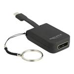 DeLOCK - Adaptér obrazovky - USB-C (M) do DisplayPort (M) - DisplayPort 1.2 - 3 cm - podporuje 4K - 63940