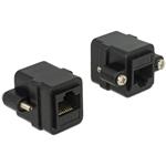 Delock Adapter RJ45 female > RJ45 female panel-mount Cat.6 UTP 85124