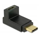 Delock Adaptér SuperSpeed USB 10 Gbps (USB 3.1 Gen 2) USB Type-C™ samec > port samice pravoúhlý nahoru / dolů 65914