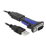 DELOCK, Adapter USB 2.0 Type-A to 1 x Serial RS- 66280