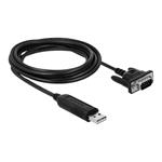 DELOCK, Adapter USB 2.0 Type-A to 1 x Serial RS- 66282