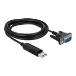 DELOCK, Adapter USB 2.0 Type-A to 1 x Serial RS- 66283