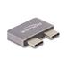 Delock Adaptér USB 40 Gbps USB Type-C™ ze 2 x zástrčkových portů na 2 x zásuvkové, k ochraně portů, kovový 60055