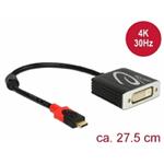 Delock Adaptér USB Type-C™ samec > DVI samice (DP Alt Mód) 4K 30 Hz 61213