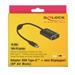 Delock Adaptér USB Type-C™ samec > mini Displayport samice (DP Alt Mód) 4K 60 Hz s funkcí PD 62990