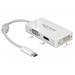 Delock Adaptér USB Type-C™ samec > VGA / HDMI / DVI samice bílá 63924