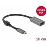 Delock Adaptér z Active USB Type-C™ na HDMI, (DP Alt Mode) 4K 60 Hz (HDR) 66571