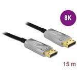 Delock Aktivní optický kabel DisplayPort 1.4 8K 15 m 85886